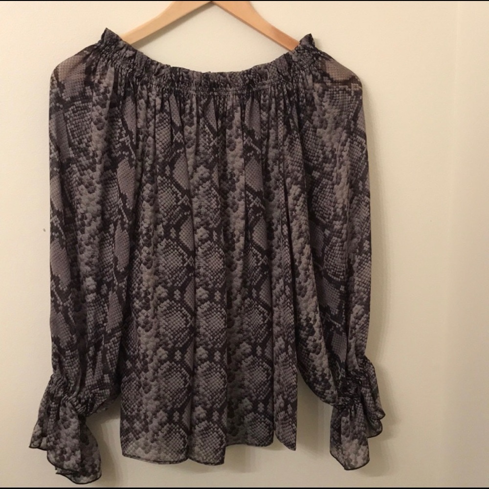 Michael Kors Silk Python Print Blouse - image 3